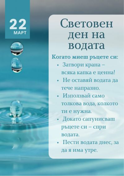 22 март Световен ден на водата 2